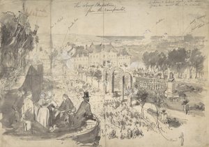 La Visita de Napoleón III a Boulogne-sur-Mer, siglo XIX de Constantin Guys