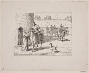 Ilustración para Svend Grundtvig, "Marsk Stig: Balada danesa del siglo XIII", 1861 de Constantin Hansen