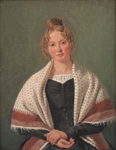 Retrato de Hanne Wanscher, de soltera Wegener de Constantin Hansen