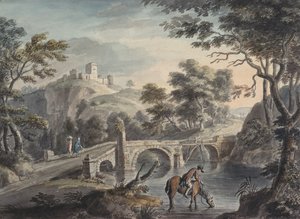 Paisaje con puente de Copplestone Warre Bamfylde