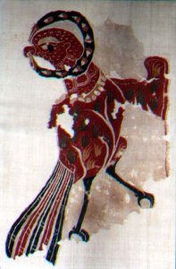 Tela con águilas de Coptic