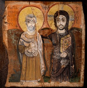 Arte copto: Cristo y Abad Mena de Coptic