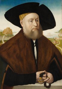 Heinrich vom Rhein zum Mohren 1477-1536, finales de la década de 1520 de Copy after Conrad Faber von Creuznach.