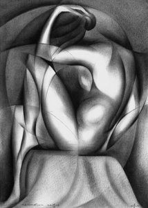 Forma femenina abstracta de Corné Akkers