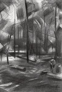 Paseo por el bosque abstracto de Corné Akkers