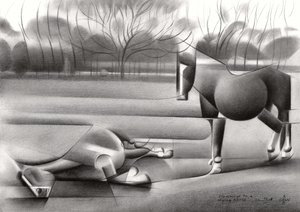 Formas abstractas de caballos