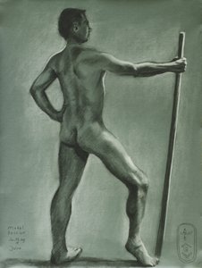 Estudio de una figura masculina clásica de Corné Akkers