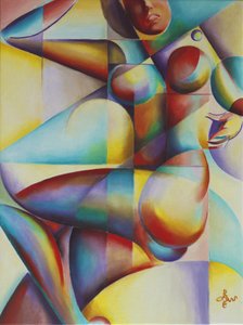 Figura abstracta y colorida
