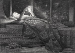 Lectura nocturna cósmica de Corné Akkers