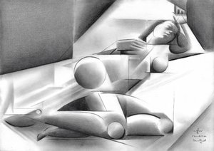 Figura femenina cubista