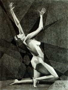 Bailarina geométrica dinámica de Corné Akkers