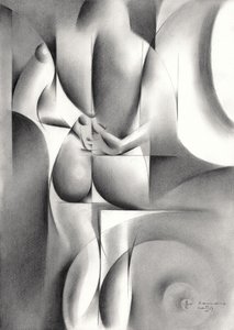 Elegante desnudo geométrico