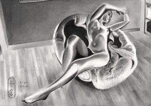 Elegante figura desnuda de Corné Akkers