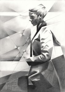 Retrato geométrico moderno