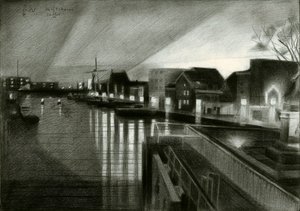 El resplandor nocturno del canal de Corné Akkers
