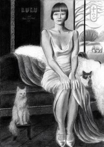 Glamour vintage con gatos de Corné Akkers