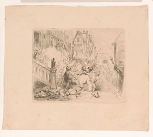 Hércules de Anjou francés expulsado de Amberes de Corneille Seghers