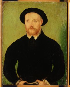 Hombre con barba roja de Corneille de Lyon