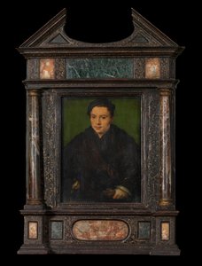 Retrato de hombre (óleo sobre tabla) de Corneille de la Haye (1500 75)