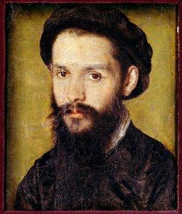 Retrato de Clement des Marets dit Marot (1496-1544) poeta francés de Corneille de la  Haye