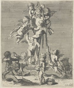 Suelo Terra (título sobre el objeto) Los cuatro elementos (título de la serie) de Cornelis A. Hellemans