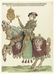 Retrato de Fernando I de Austria a caballo