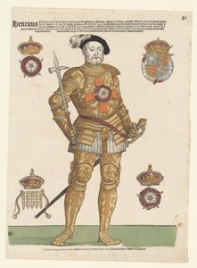 Retrato de Enrique VIII de Inglaterra de Cornelis Anthonisz. (manner of)