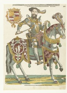 Retrato de Maximilian van Buren a caballo