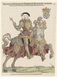 Retrato del Rey Enrique II de Francia a caballo de Cornelis Anthonisz.