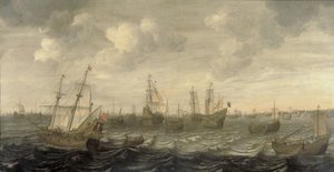 La flota holandesa del arenque a vela