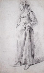 Mujer campesina de pie