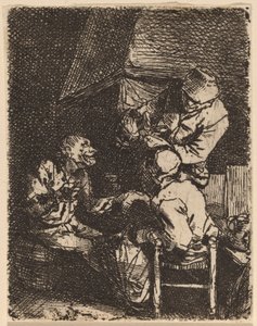 El grupo junto a la chimenea de Cornelis Pietersz Bega