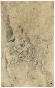 La huida a Egipto de Cornelis Bisschop
