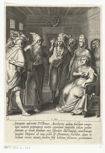 Profecía a la Madre de Tomás de Aquino La vida de Santo Tomás de Aquino (título de la serie) de Cornelis Boel
