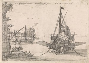 Galei está anclado en una bahía Vistas al puerto (título de la serie)