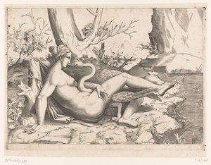 leda y el cisne de Cornelis Bos (possibly)