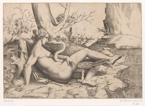 Leda y el cisne de Cornelis Bos (possibly)