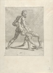 dos espadachines Espadachines (título de la serie) de Cornelis Bos (possibly)