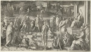 Cristo predica al pueblo de Cornelis Bos