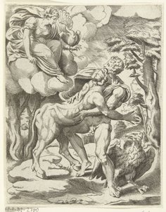 Júpiter, Io y Juno Las aventuras amorosas de Júpiter (título de la serie) de Cornelis Bos