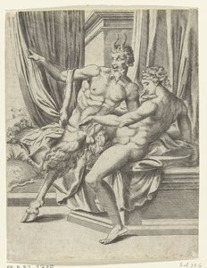 Júpiter y Antíope Las aventuras amorosas de Júpiter (título de la serie) de Cornelis Bos