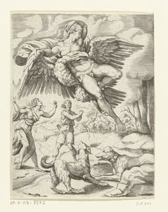 Júpiter y Ganímedes Las aventuras amorosas de Júpiter (título de la serie) de Cornelis Bos