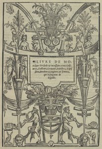 Libro de Moresques, página del título recto de Cornelis Bos