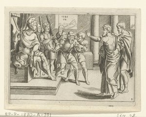 Pablo deja ciego a Elimas La vida de Paul (título de la serie) de Cornelis Bos