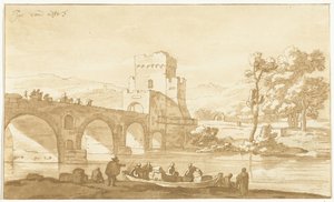 Ponte Molle cerca de Roma