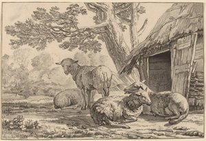 Redil de Ovejas, 1781, publicado 1787 de Cornelis Brouwer