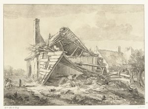 Granja en ruinas de Cornelis Brouwer