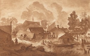 Pueblo con Estanque, c. 1782