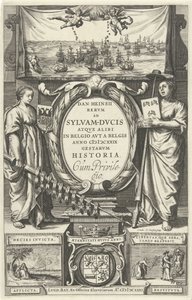 Página de título para: D. Heinsius, la historia de los romanos en Sylva-Dvcis y en otros lugares de los Países Bajos avt registrada por los belgas en el año 629 1631