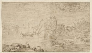 Vista del río de Cornelis Claesz van Wieringen (attributed to)